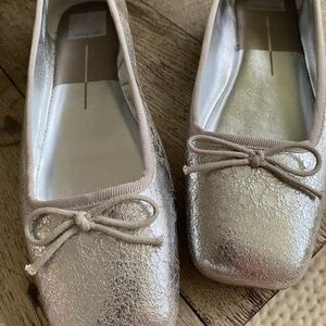 Dolce Vita Silver Ballet Flats